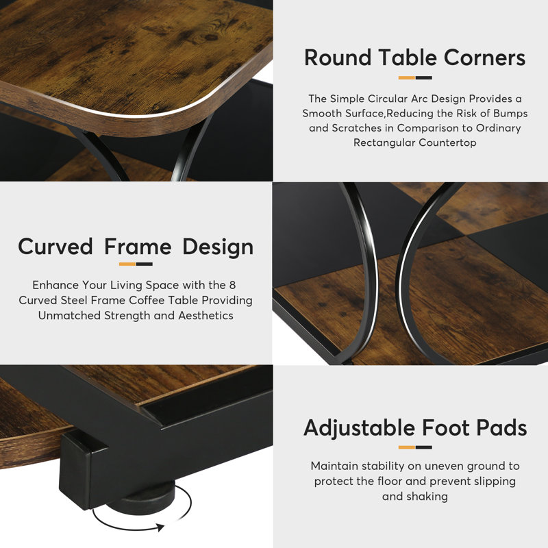 17 Stories Dannelley Coffee Table & Reviews | Wayfair